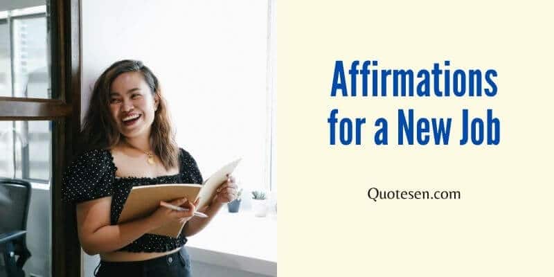 Affirmations for New Job