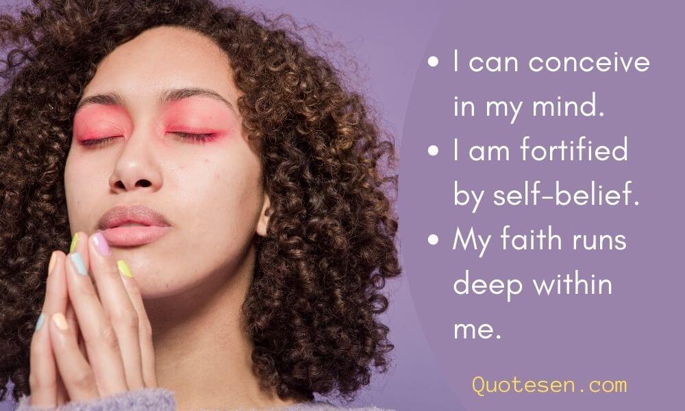 Affirmations of Believing Yourself