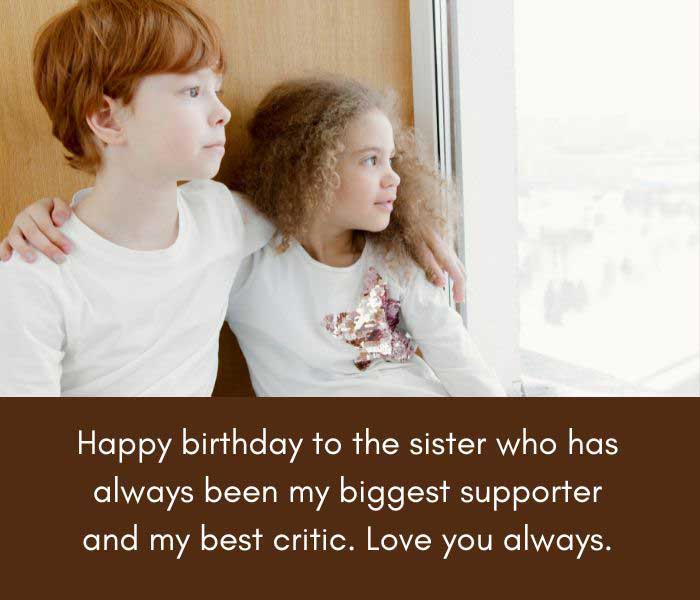 Happy Birthday Wish for Sister